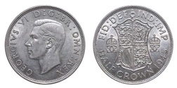 1945 Half crown, Mint lustre GVF 39310