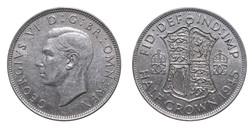 1945 Half crown, Mint Lustre GVF 20168