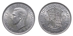 1945 George VI Silver Half crown, Mint lustre aEF 11871