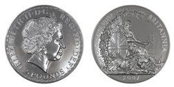 2007 Pre-Owned 1 oz Silver Britannia Bullion Coin