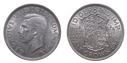 1945 Half crown, Mint Lustre GVF 27964
