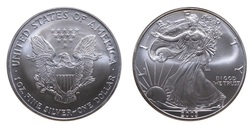 US, 2003 Dollar, 1 Ounce 0.999 Silver Eagle, UNC