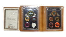 Monte Carlo, a collection of ten gambling chips, Set No 412 of 2,500