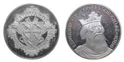 EDWARD THE CONFESSOR 1042-1066 Silver Medallion, in Capsule EF