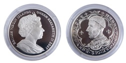 British Virgin Islands, 10 Dollars 'King Henry V' 2007 Silver Proof in Capsule, FDC