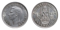 1945 Scot Shilling, GVF 75862