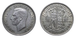 1942 George VI Silver Half crown, VF 63984