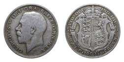 1922 George V Silver Half crown, GF 64037