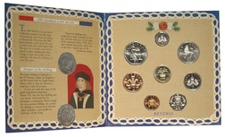 Royal Mint Folder, 1990 Brilliant Uncirculated (8) Coin collection