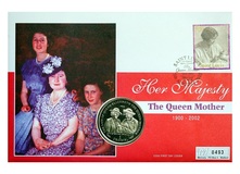 Gibraltar, 2002 One Crown 'H.M. The Queen Mother Christening of William' First day cover by Mercury. UNC 76352