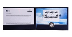Great Britain, 2000 5 Pounds 'Millennium Moment' First day cover by the Royal Mint & Royal Mail, Pre-owned.