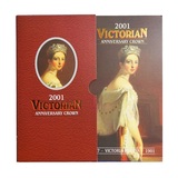 Pre-Owned 2001 UK Coin £5 / Crown Brilliant Uncirculated Victorian Centenary, Royal Mint Folder
