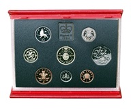 1994 Royal Mint Proof Year Set, Deluxe Red Leather case & Certificate, Choice FDC