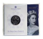2022 Royal Mint Sealed Folder £5 Coin, Her Majesty Queen Elizabeth II 1926 - 2022