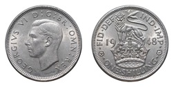 1948 Eng Shilling, aEF
