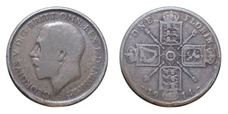 80023 George V Silver Florin, 1914 Fine