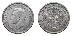 80024 George VI Silver 1940 Half crown, GVF obv ek