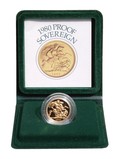 1980 Gold Proof Sovereign, FDC