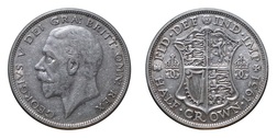 27061 George V silver 1931 Half crown, aVF