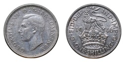 23902 George VI silver 1946 Shilling English-reverse, VF