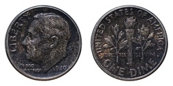 40233 US Roosevelt 1949 silver Dime, GF