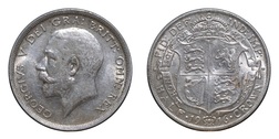 1916 Half crown, Mint lustre, GVF 37053