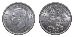 1943 George VI Silver  Half crown, EF