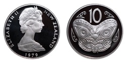 New Zealand - 10 Cents - 1979 Copper-Nickel PROOF