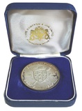 City of York 1900th Anniversary of the Founding of the City of York, Silver Medallion, aUNC