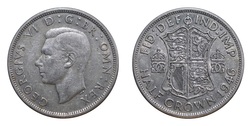 1946 George V Silver Half crown, VF 36518
