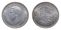 1938 George VI Silver Half crown, GVF Lustre 36670