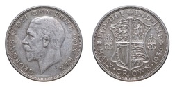 1936 George V Silver Half crown, aVF 27986