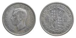 1922 George V Silver Half crown, Fine obverse rim nicks