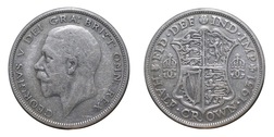 1931 George V Silver Half crown, aVF 15568