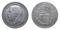 1931 George V Silver Half crown, VF 27995
