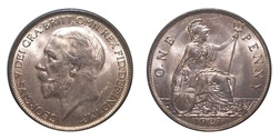 1927 Penny, aUNC Lustrous