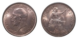 1928 Penny, aUNC Good Lustre
