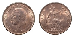 1930 Penny, EF Good lustre, Scarce