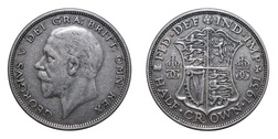 1931 George V Silver Half crown, aVF 73537