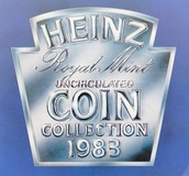 UK, 1983 Brilliant Uncirculated, "HEINZ" Coin Collection, in Royal Mint sealed Folder