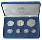 Western Samoa, 1974 Sterling Silver (7) coin Collection. Proof AFDC