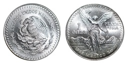 Mexico, 1988 ONZA Troy Ounce of 0.999 Silver, UNC Scarce 5451