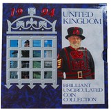 UK, 1994 Brilliant Uncirculated Coin Collection, Issued by The Royal Mint in Colour Folder.