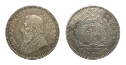 1897 South Africa, Half Crown, VF