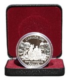 Canada, 1989 Dollar 'Mackenzie' River Silver Proof Boxed Certificate, FDC