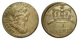William II Guinea Coin Weight, GVF 68843