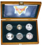 Allied Forces, 2005 Silver Proof (6) Coin Proof Collection. FDC